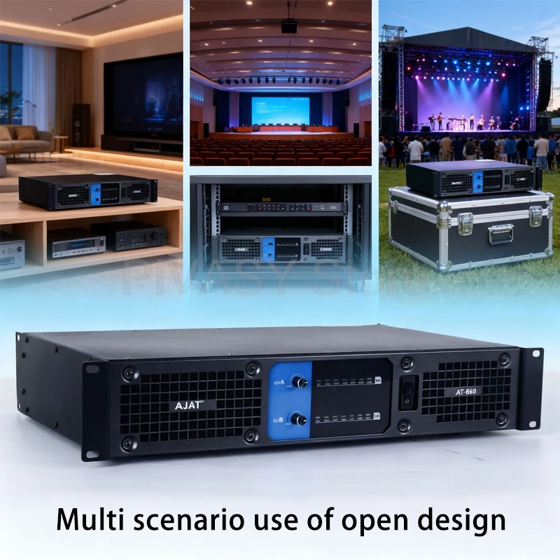 1100/2000 واط مكبر كهربائي 2/4 قناة أمبير 8ohm الترا منخفضة تشويه مكبر للصوت SNR112dB الصوت PFC الطاقة ل DJ المسرح المنزلي KTV