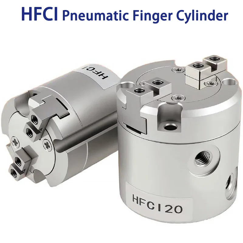 HFCI Two Claws Finger Pneumatic Cylinder Mechanical Hand Claw Pneumatic Finger Fixture HFCI-16/20/25/32/40/50/63