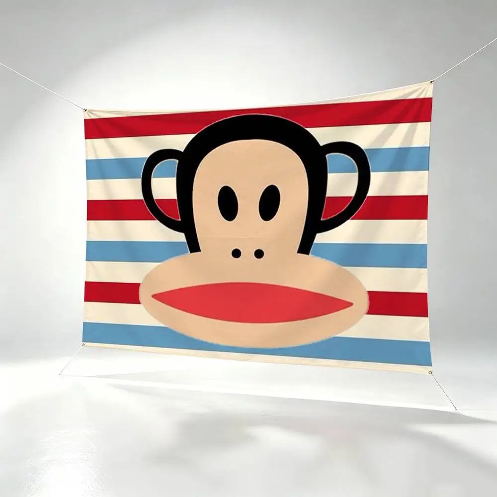 Cartoon P-Pauls-F-Frank Flags Wall Hanging Background Art Banner for Bedroom Home Outdoor Decor