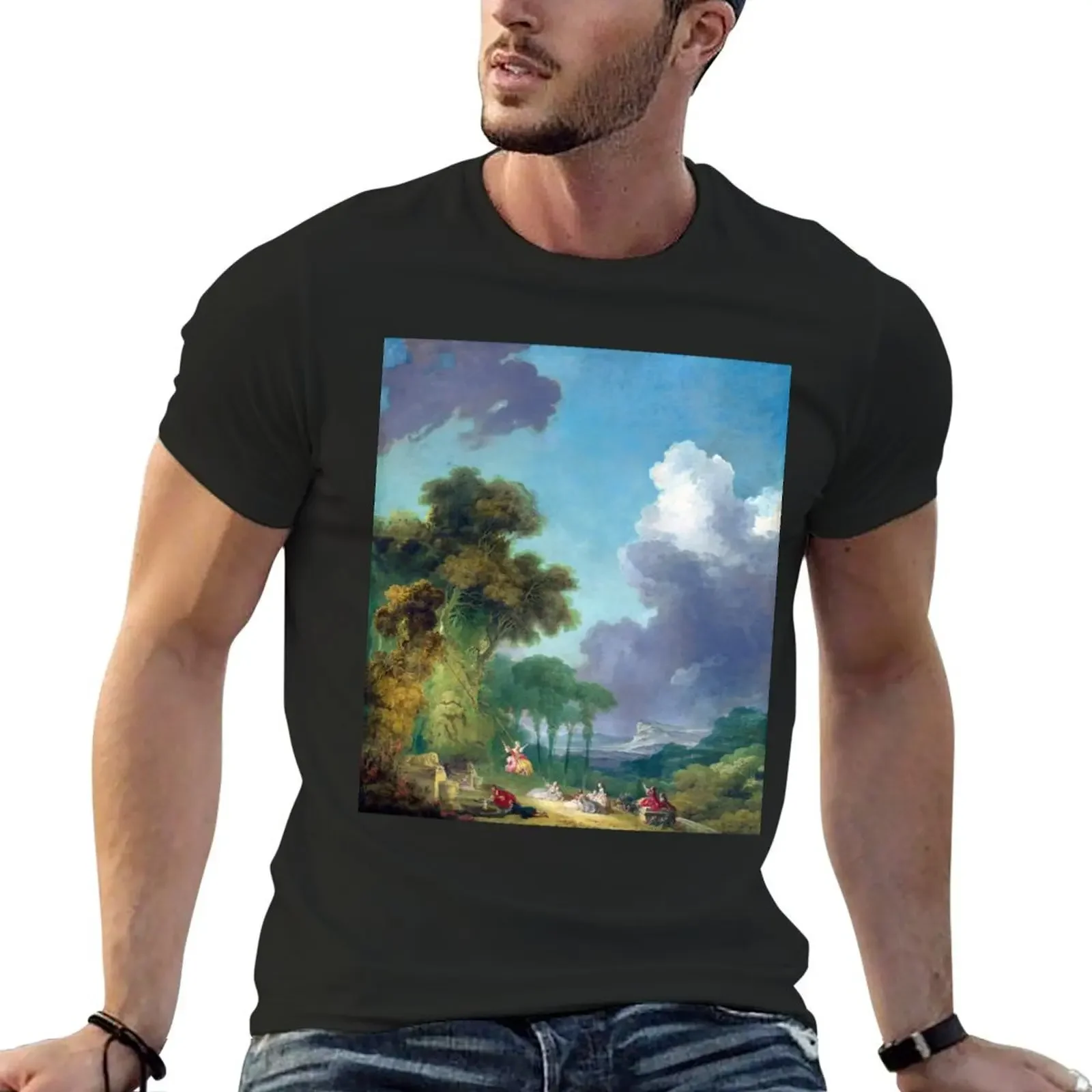 Jean-Honoré Fragonard The Swing T-Shirt cute tops aesthetic clothes oversized t shirts for men