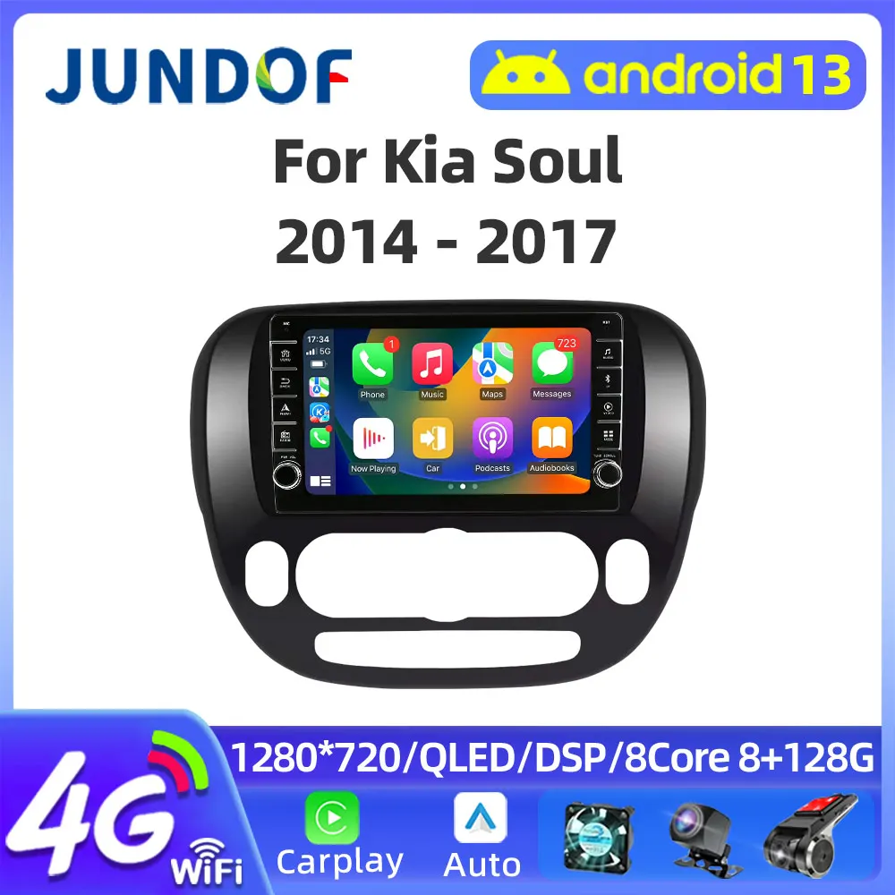 

Auto Player Android For KIA SOUL 2 2014 2015 2016 2017 Car Multimedia GPS Video Navigation Carplay Wireless Screen Stereo