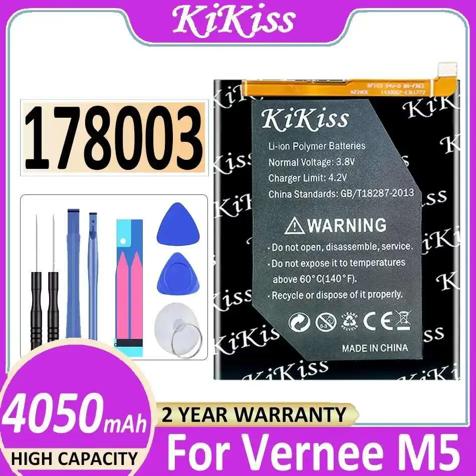 

For Vernee M5 178003 Verneem5 Mobile Phone Battery 4050Mah Reliable Power Replacement