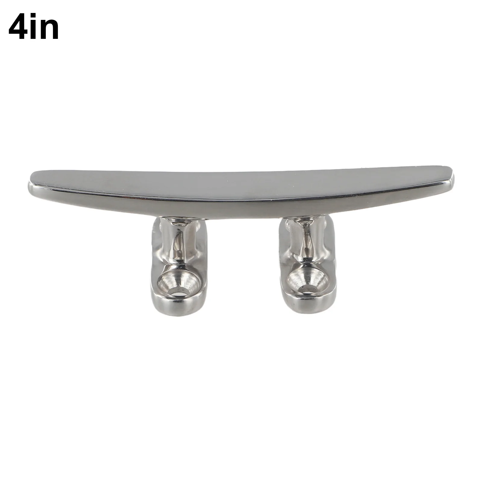 4 tacos de amarre para barcos AISI 316 de acero inoxidable, Material de grado marino funcional y elegante, Base abierta con cuatro agujeros