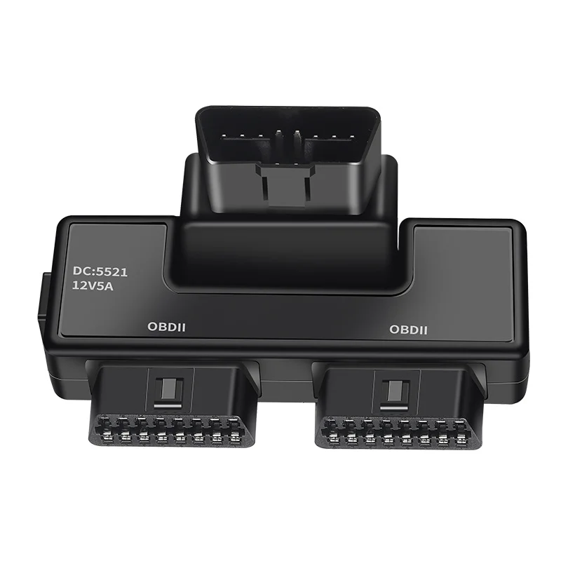 OBD2 1/2 adapter cable 16 pin 16 core automotive truck new energy OBD universal with DC5521 interface