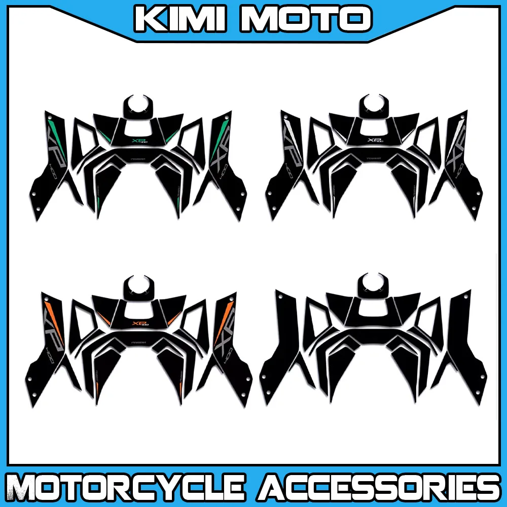 

Motorcycle Fuel Tank Area Pad Stickers Gas Tank Decorative Protection Pad Decals Kit For Peugeot XP400 GT XP 400 GT XP400GT 2024