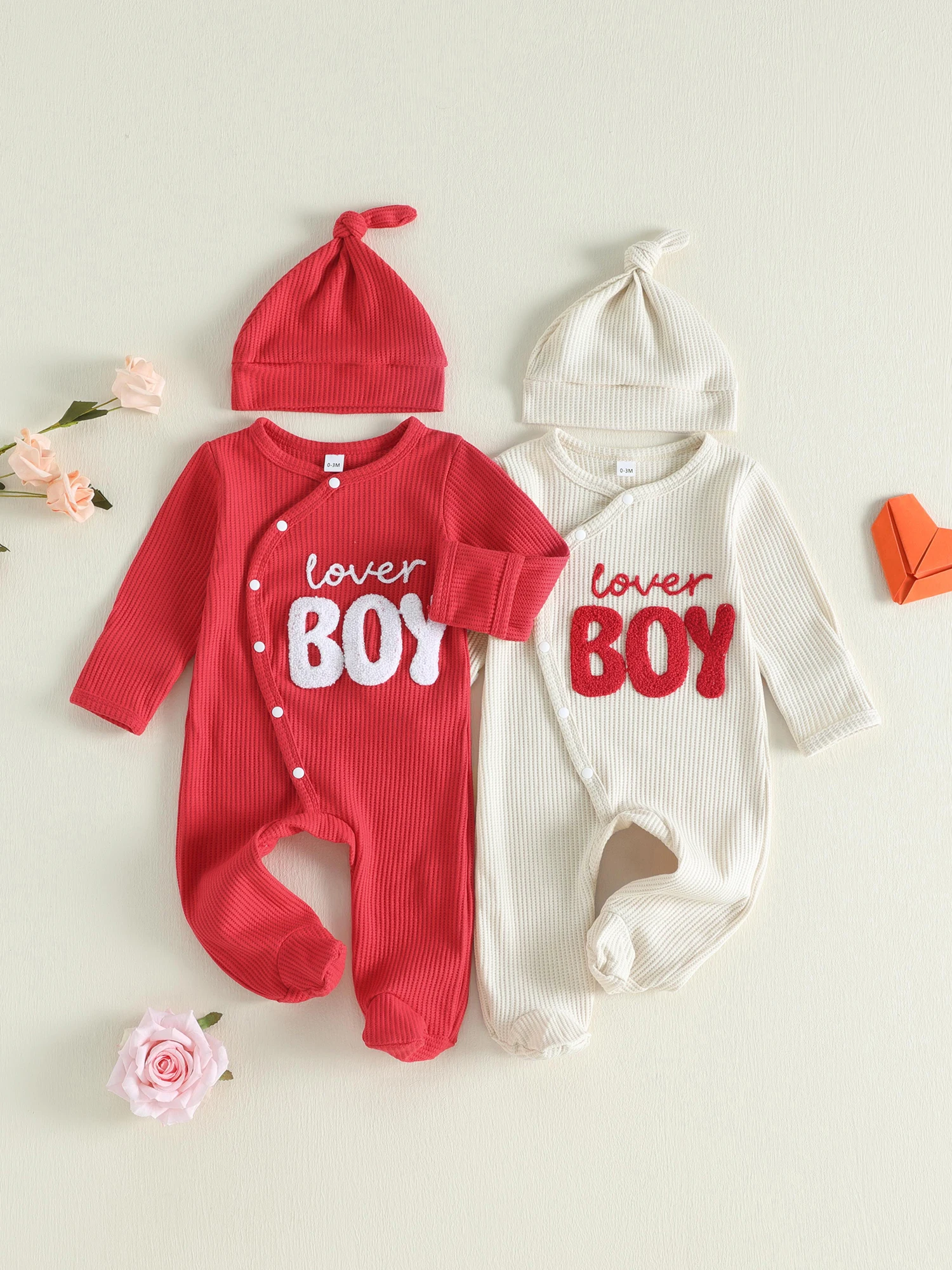 Long Sleeve Bodysuit Baby Long Sleeve Bodysuit Long-Sleeve Boy Bodysuit With With Hat Compact Baby Boy Valentine