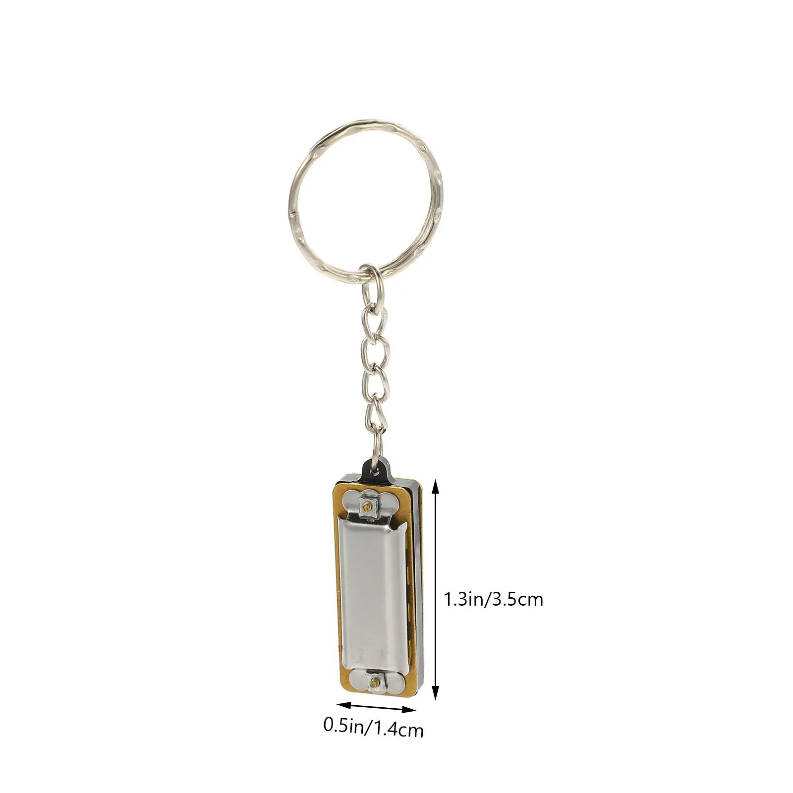 Delicate Harmonica Keychain Pendant Lithe Premium Material Creative Design Multi-Use Bag Pendant Decorative Key Accessory