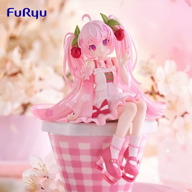オリジナルフリュー-14-センチメートル初音ミクアニメフィギュア-2025-ヌードルストッパー-vocaloid-桜ミクかわいいモデル人形コレクションおもちゃギフト