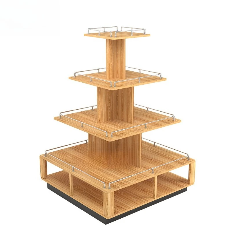 

Promotion Desk Display Shelf Convenience Store Supermarket Maternal and Infant Store Nakajima Multifunctional Solid Wood