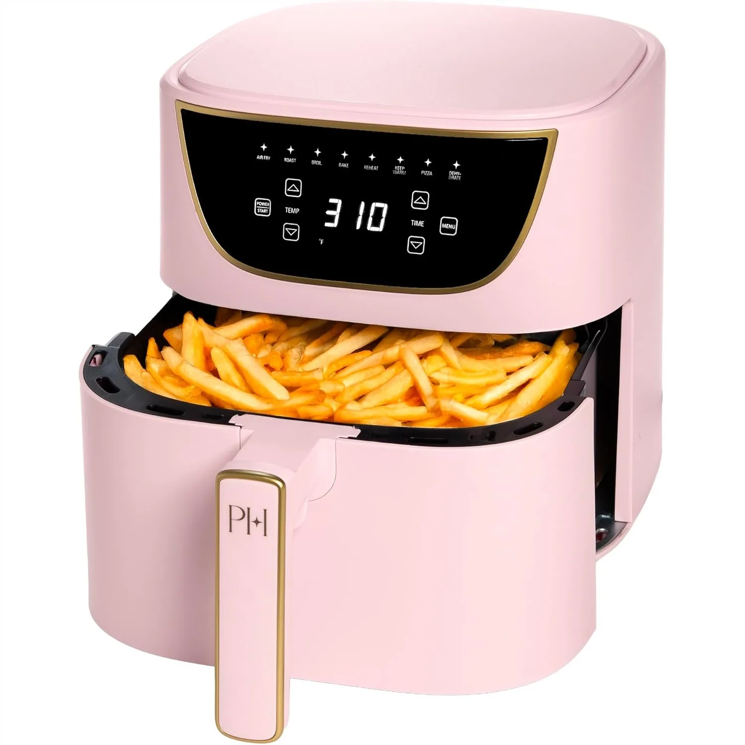 

Air Fryer, 6-Quart Nonstick Touchscreen Air Fryer, 8-in-1 Functions, Dishwasher Safe, Pink