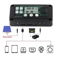 MPPT Solar Charge Controller 10A/20A/30A/40A/50A/60A/80A/90A/100A USB LCD Display 12V 24V Panel Charger Regulator with Load