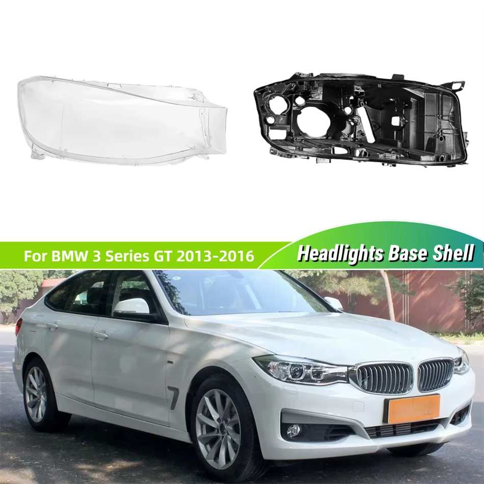 

Для BMW 3 серии GT 2013 2014 2015 2016, автомобильный аксессуар, цоколь, корпус фары, дом, коробка, стеклянная фара