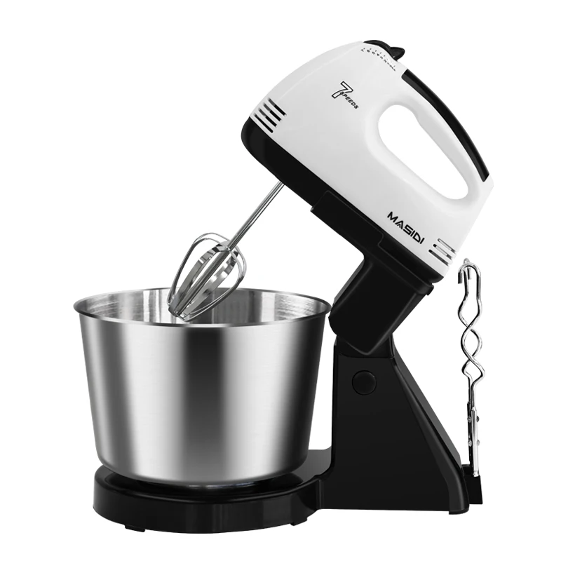 2l 7 Speed Stainless Steel Cake Mixer Beater Blender Handheld Mixer Stand Hand Mixer