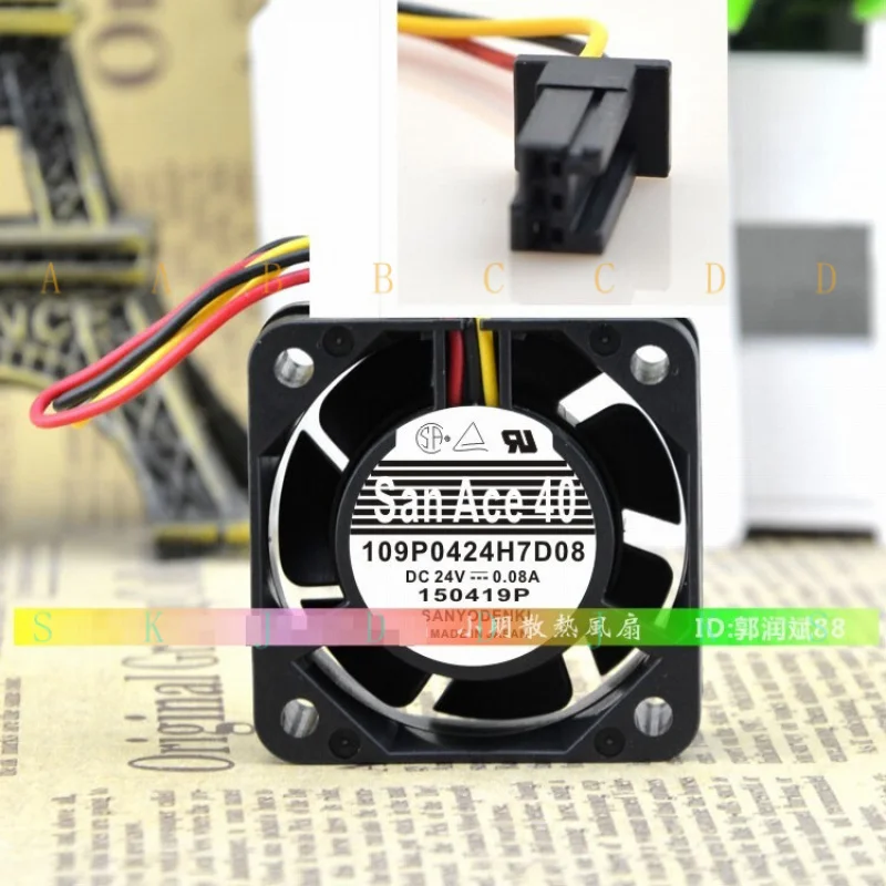 M  for 1 pcs Sanyo 109P0424H7D08 A90L-0001-0441 24V 4015 Fanuc system special fan