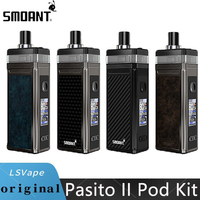 Original Smoant Pasito II Pod Kit 80W 2500mAh 6ml Cartridge Pod System Vape Electronic Cigarette Vaporizer Box Mod TC Kit