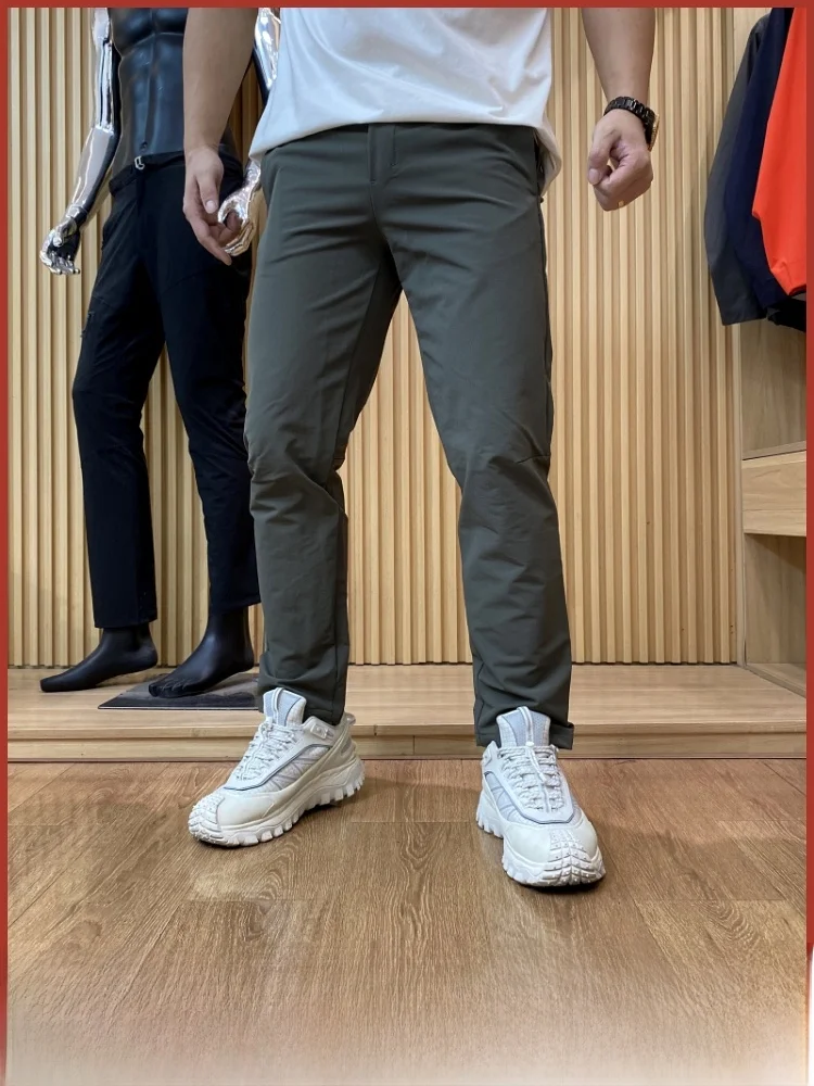 

High-End 3D Tailored Men's Outdoor Sports Windproof Warm Straight Leg Casual Pants Faionable Urban Sle All-Season Wear