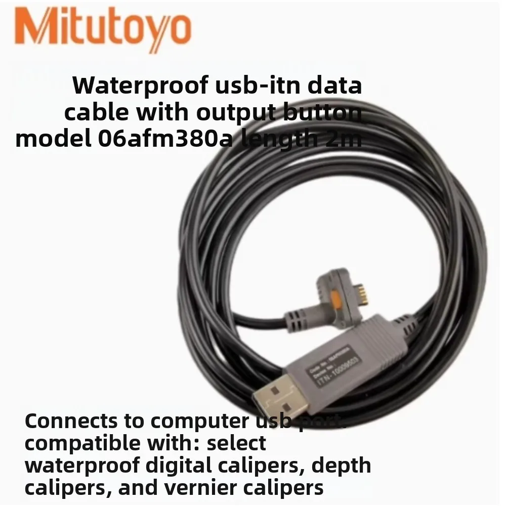 ميتوتويو اليابان الاتصال المباشر كابل بيانات الكمبيوتر 06AFM380A 380B 380C 380F USB أداة الإدخال كابل بيانات مقاوم للماء ودائم