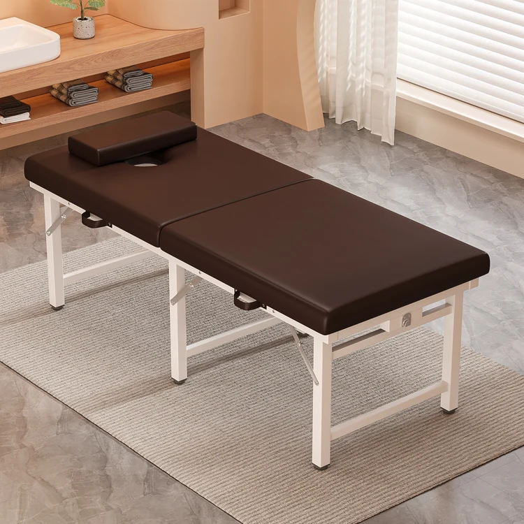 Folding Beauty Bed, Portable Massage Table, Salon Physiotherapy Bed, Home Acupuncture Treatment, Lightweight Adjustable Couch view 6