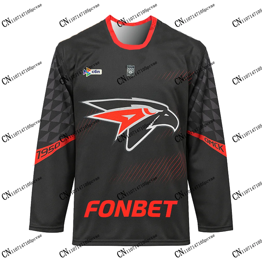 Camiseta de Hockey HC Avangard Omsk KHL 2026-27, Nueva Colección, Diseño 3D, Manga Larga, Unisex para Adultos y Niños, para Fanáticos de Rusia
