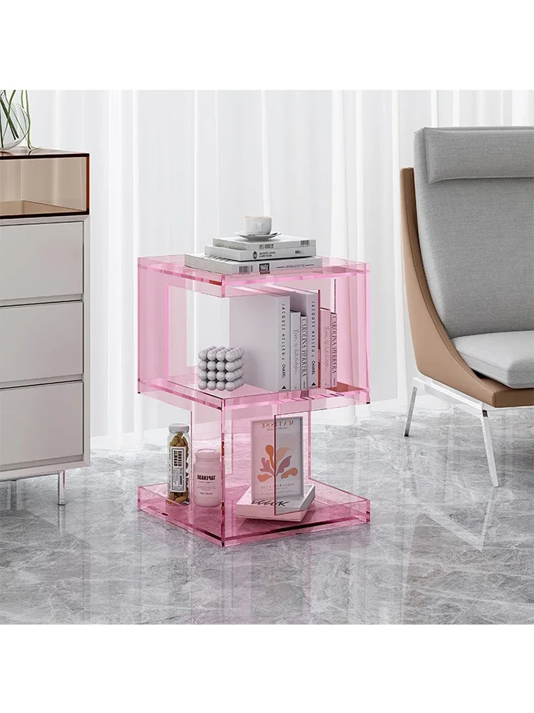 Acrylic sofa side, several creative corners, living room, coffee table, storage shelves, simple bedroom shelves, bedside tables