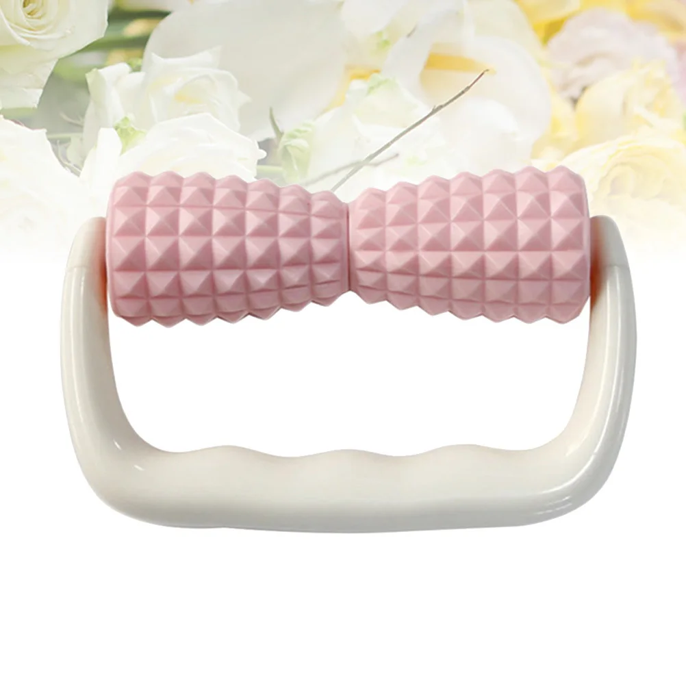 

Эргономичный пластиковый массажный ролик розового цвета для быстрого облегчения мышц, стимулирует поток крови, ручной роликовый инструмент для ежедневного использования тела