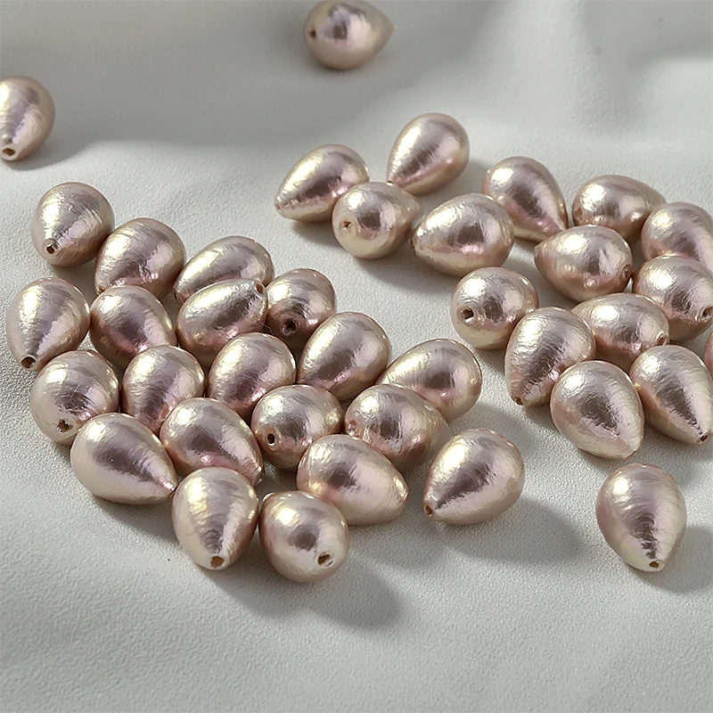 Japan Popularity Hot Selling High Water Droplet Cotton Pearl Straight Hole DIY Ear Stud Accessories Accessories Handmade