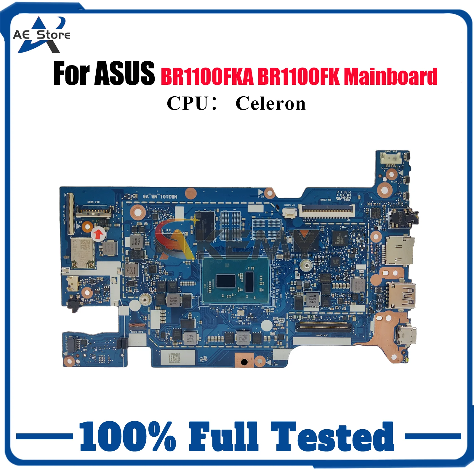 

BR1100FKA Laptop Motherboard For ASUS ExpertBook BR1100F BR1100FKA Notebook Mainboard With Celeron CPU 100% tests OK fast ship