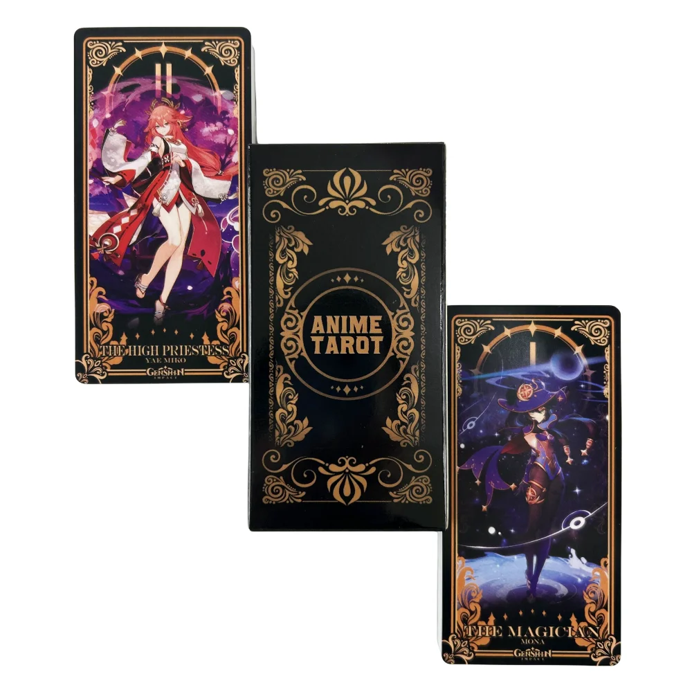 Anime Tarot Cards Game Divination Deck English Versions Edition Oracle Board Playing Table Game For Party