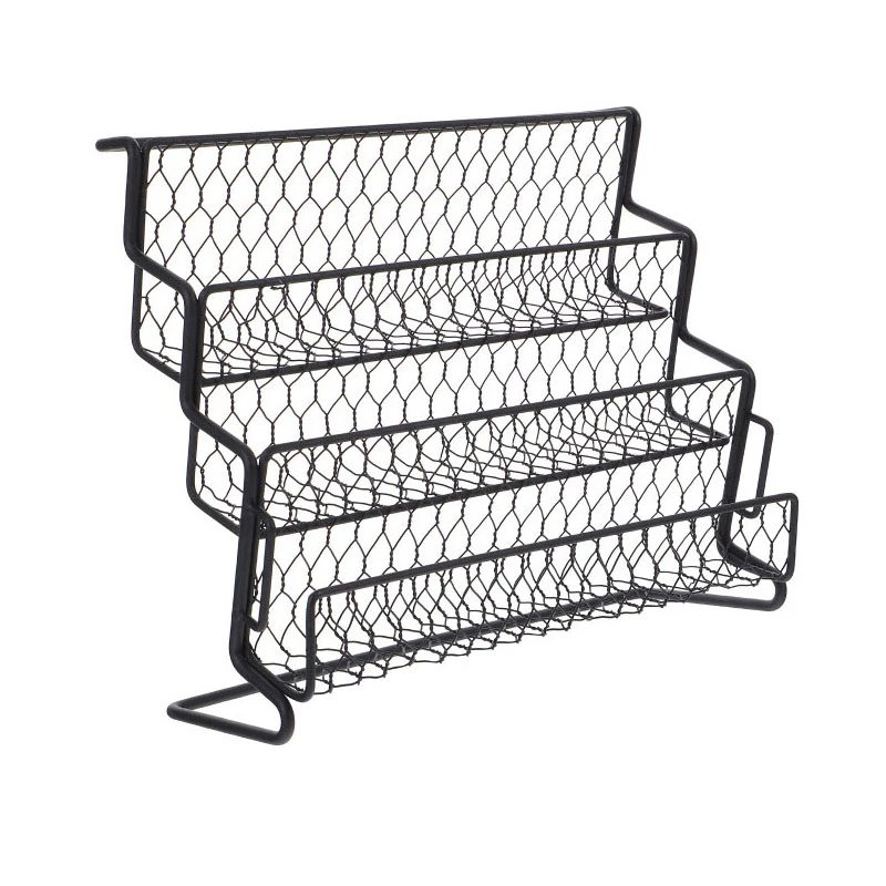 

1Pc Desktop Storage Rack Spice Racks Stepped Structure Stand Storage Basket