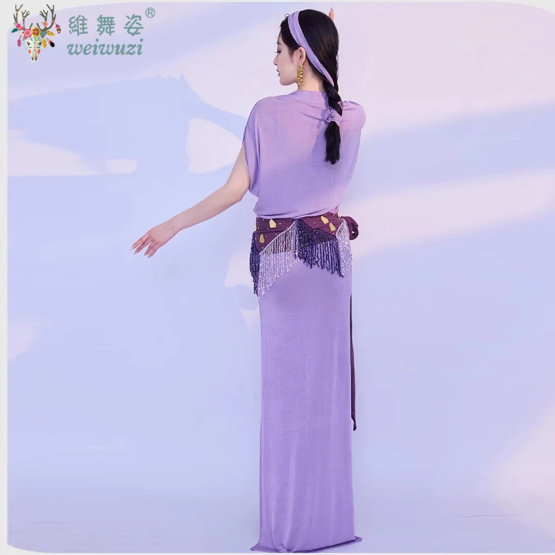 5 قطعة مجموعة النساء الرقص الشرقي الترتر زي بلدي فستان Saidi فستان الفتيات الرقص الشرقي الرقص الشعبي الزي رداء سترة تنورة عقال #6