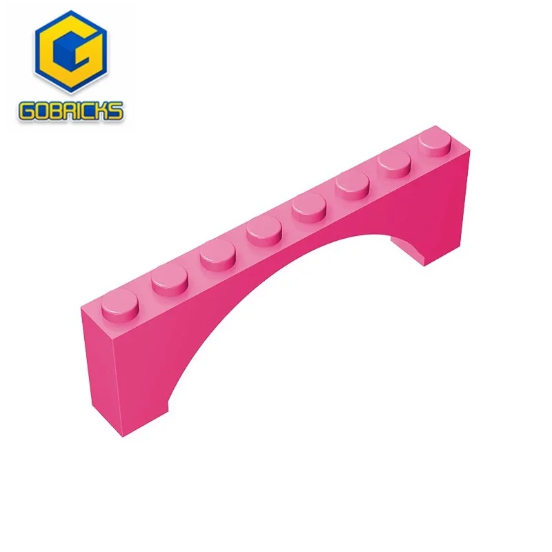 Gobricks GDS-677 Brick Arch 1x8x2 Raised compatibile con lego 16577 3308 blocchi di costruzione educativi fai da te per bambini tecnici