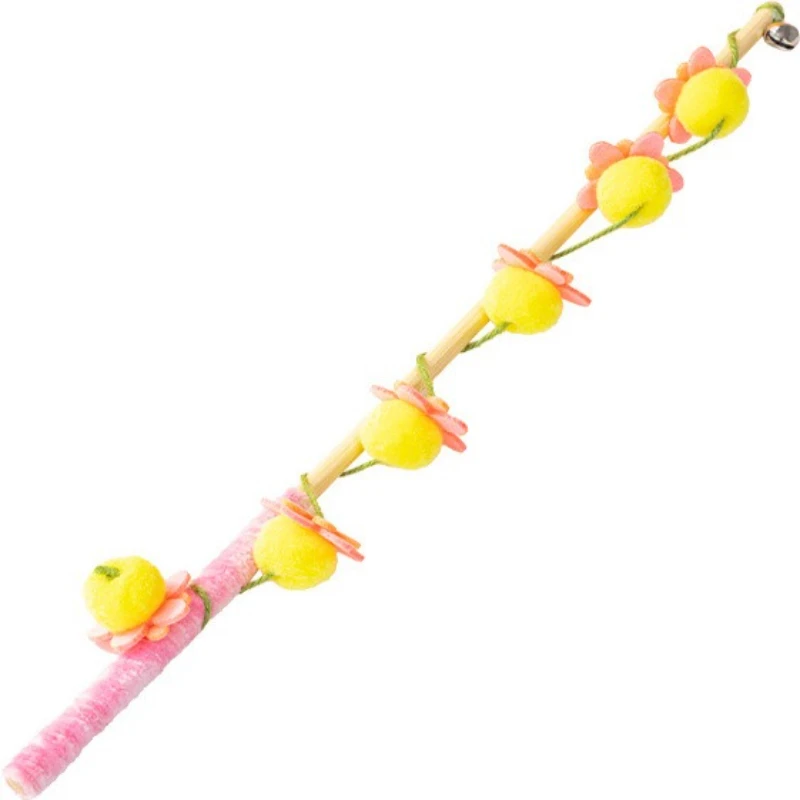 القط دعابة عصا لعبة جرس صار التفاعلية هريرة إغاظة عصا لعبة لدغة مقاومة التدريب الذاتي متعة القط لعبة الإمدادات #6