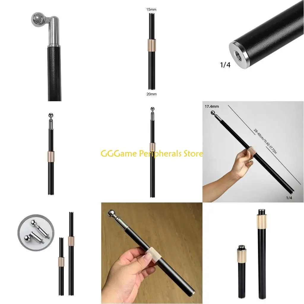 U55B Heavy Duty Double Length 20-45cm Telescoping Camera Mount With 17mm Rotating Head Universal Tripod Connection Accessory