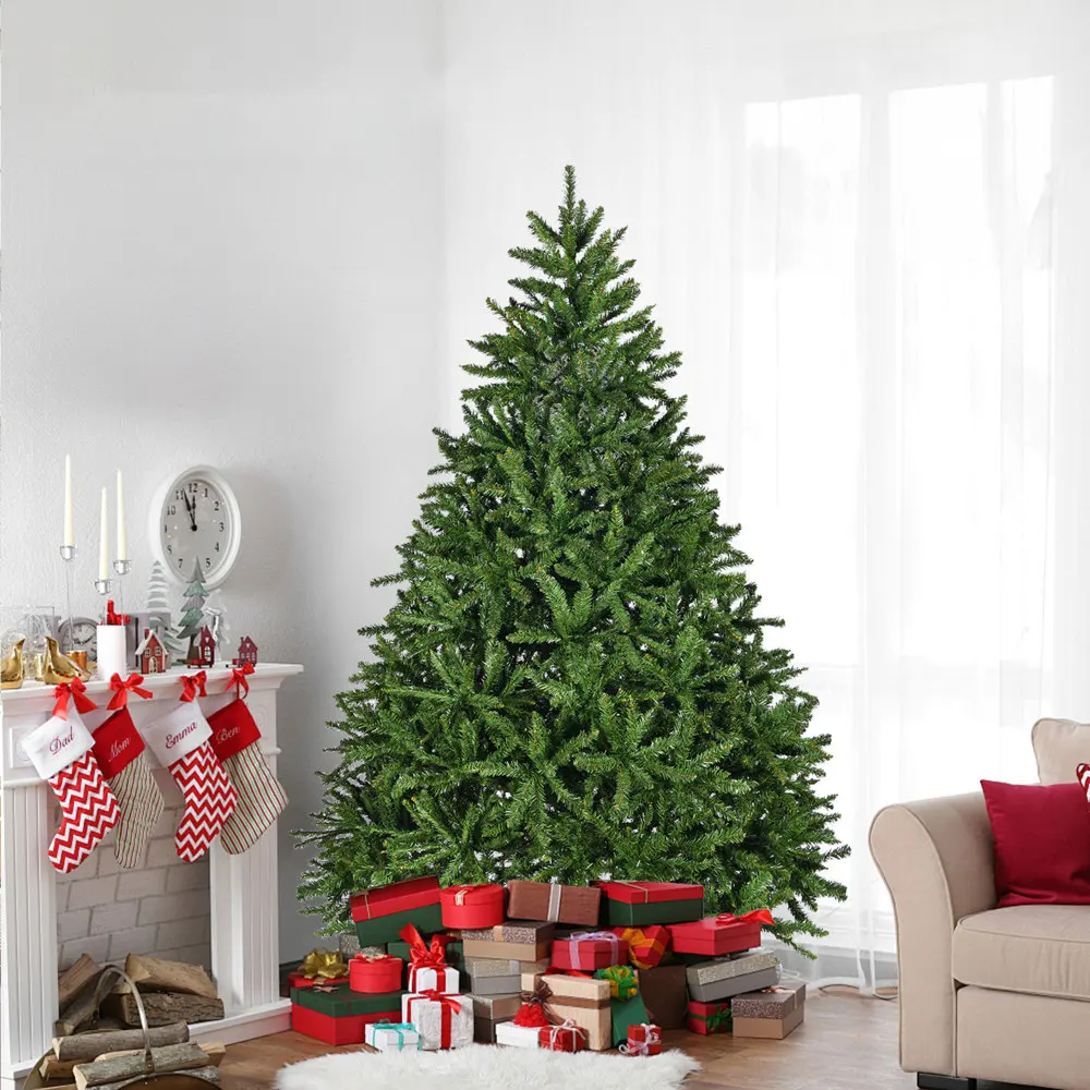 

7ft Premium Unlit Spruce Tree, 2231 Tips, Metal Stand, Hinged, Easy Assembly. Ideal for Home/Office/Party.