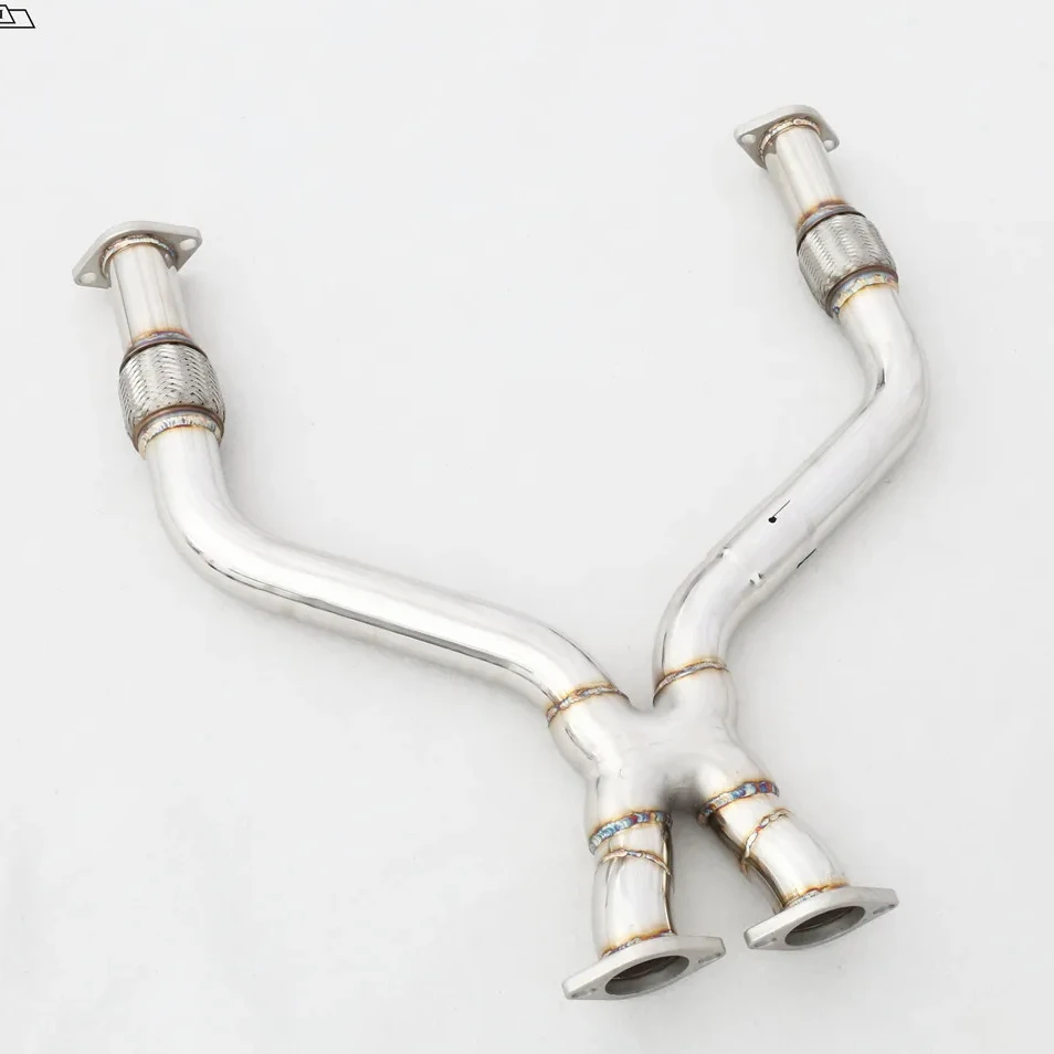 

High Performance Racing Auto Accessories Stainless Steel 304 X Shape Y Pipe Exhaust System For Car Nissan 370Z