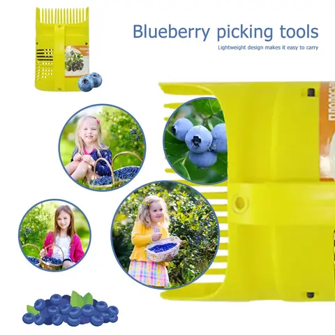Portable Berry Picker Fruit Picker Shovel Tool Picking Fruit Collecting Scoop Picking Garden Tool for Blueberries Cranberries