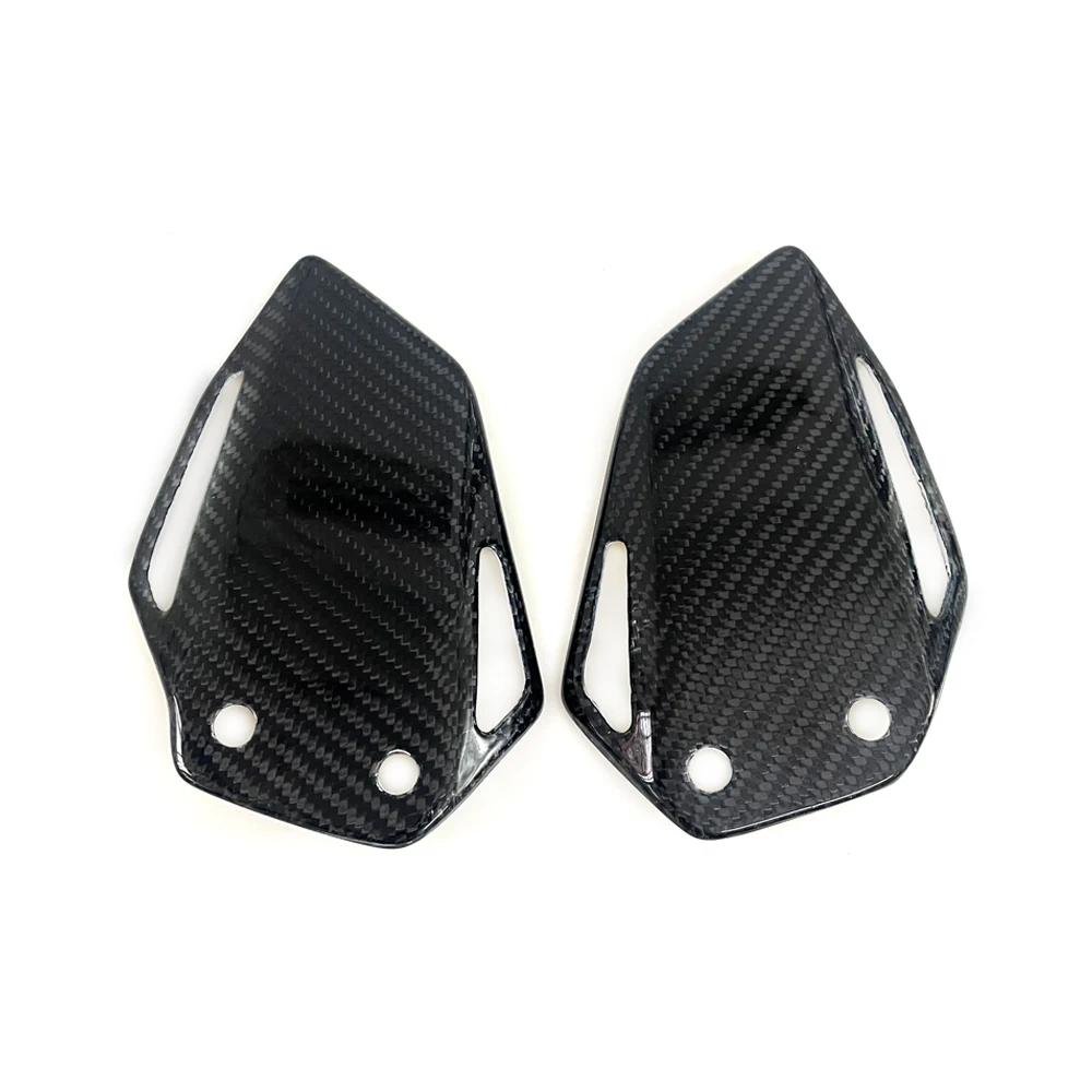 

Для YAMAHA MT09 MT-09 2025 100% углеродное волокно, защитные пластины для пятки, подставки для ног, аксессуары для мотоциклов