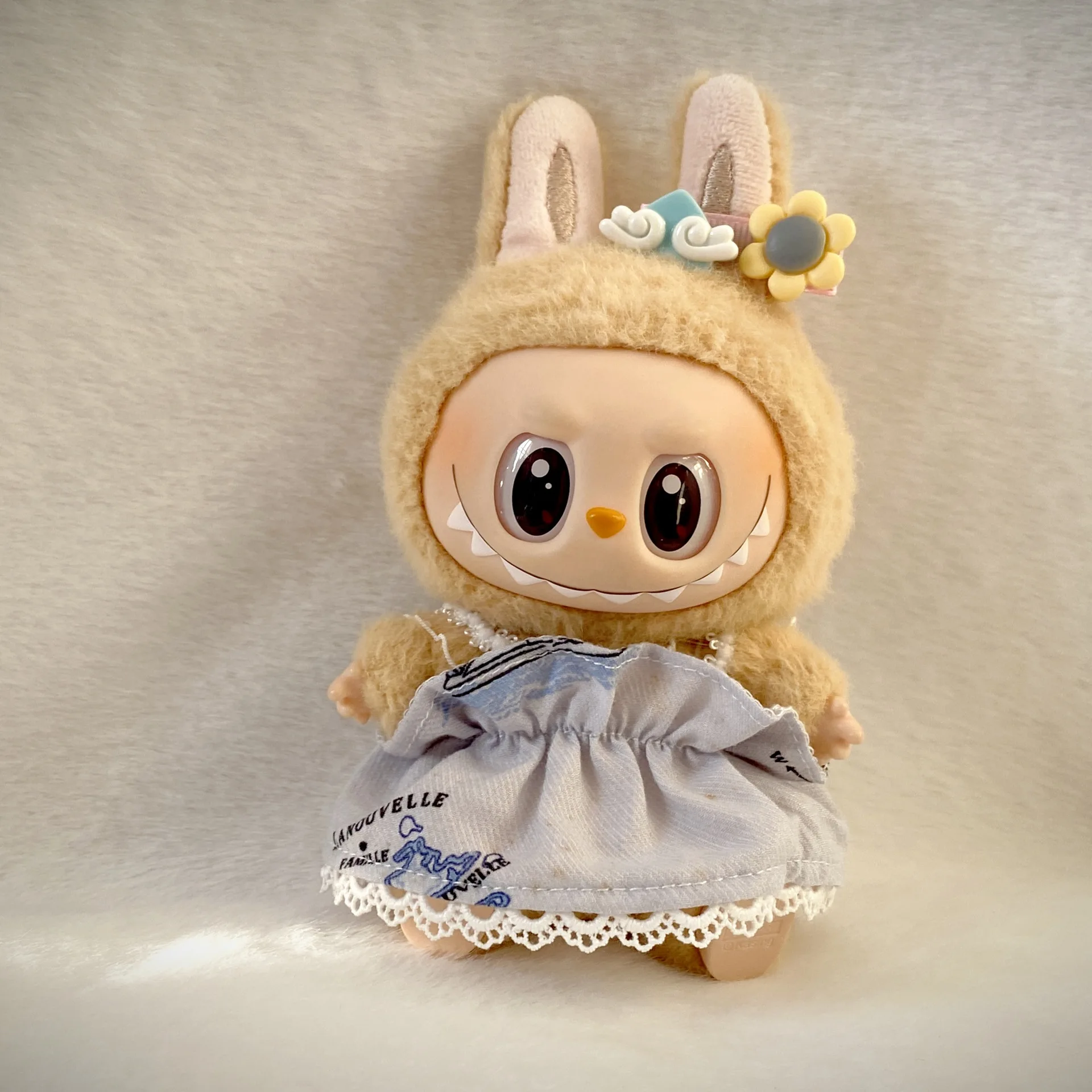 ชุดเดรสลูกไม้น่ารักสําหรับตุ๊กตา Labubu 1st/2nd/3rd Gen 15/17 ซม. - ชุดสาวน่ารัก