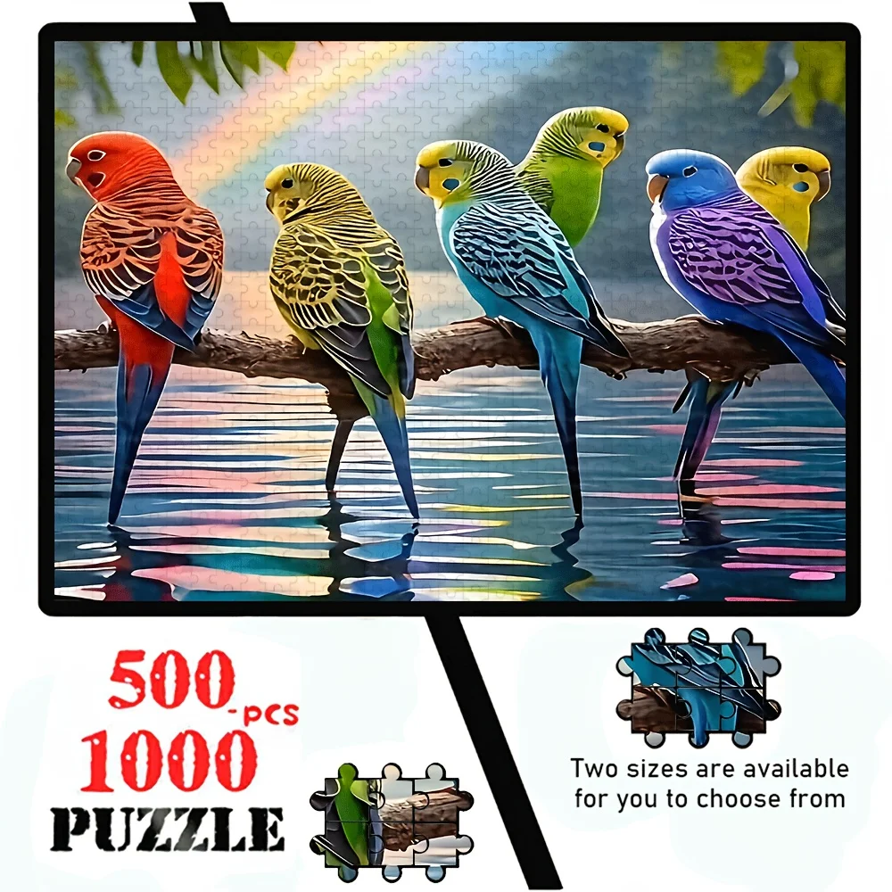 

Jigsaw Puzzle 1000 Pieces Bird Animal Scenery Puzzle Home Decor for Adults Game Family Fun Puzzles Educational Toys