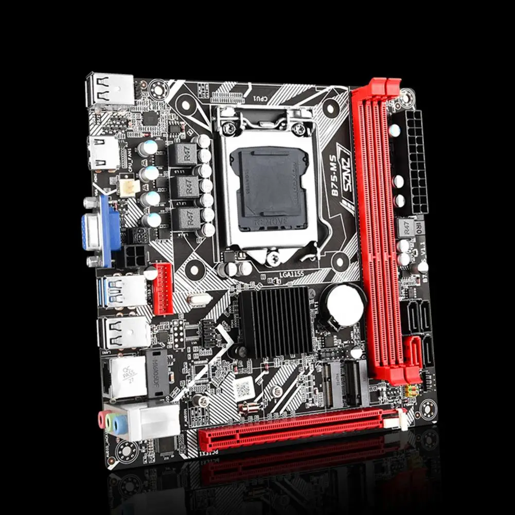 Ddr3 Motherboard Enhance Desktop Performance with B75-ms Motherboards Lga 1155 Ddr3 Hdmi/vga Nvme-m.2 Wifi Pc Accessories