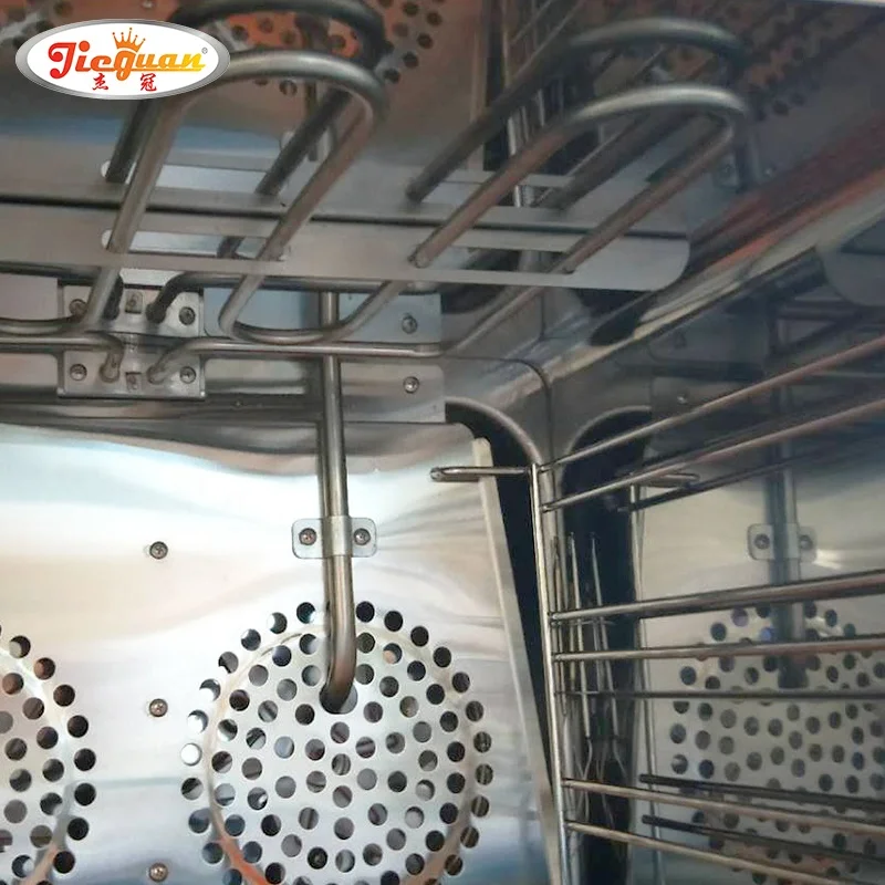 CE Certificate 4 Trays Stainless Steel Commercial Electric Perspective Convection Bakery Oven