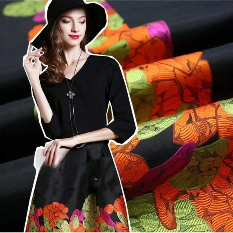 

Yarn Dyed Brocade Jacquard Fabric Positioning Dress Suit Coat Clothing Brand Fashion Design Sewing Wholesale Cloth by the Meter