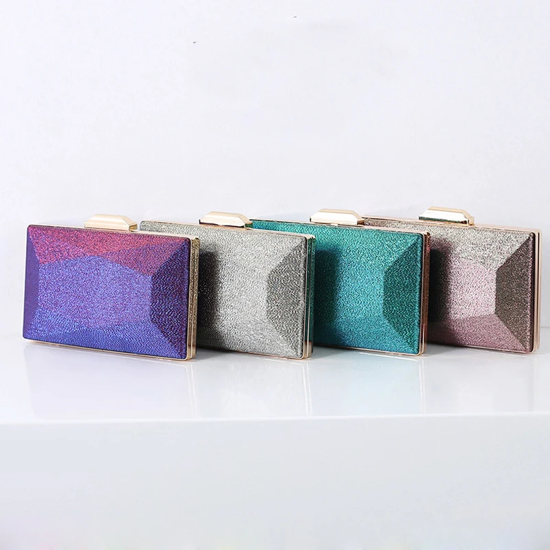 Purple Unique Evening Clutch Bags for Wedding Party Luxury Shoulder Handbags 2025 Trend Fashion Purse Crossbody Bag for Women