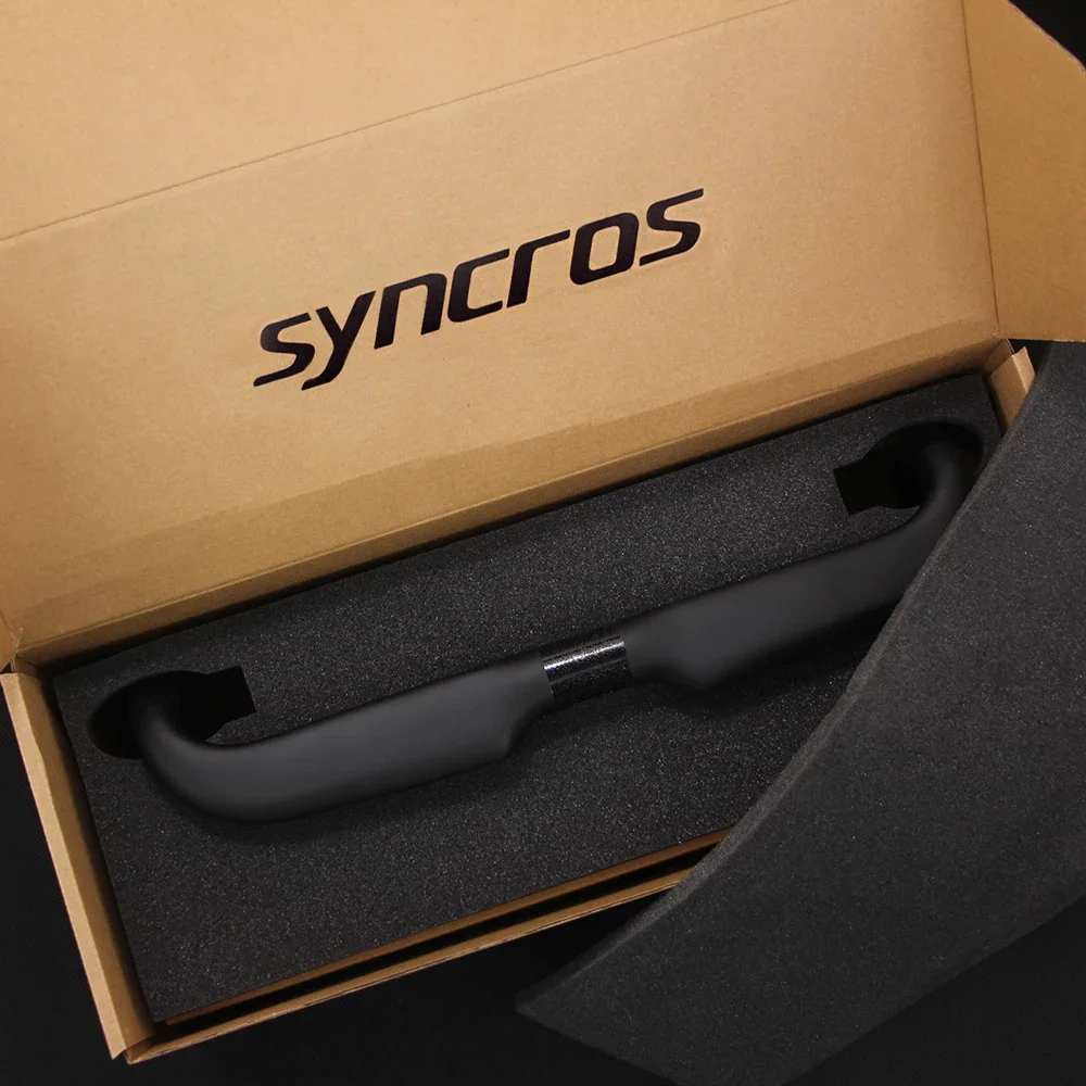 Syncros T1000 Road Handlebar 380mm/400mm/420mm/440mm Black Matt Fully Internal Routing Road Bicycle HandleBar the one