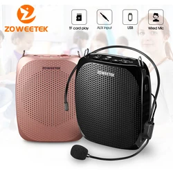 Zoweetek Portable Voice Amplifier Wired Microphone AUX Audio Speaker for Teachers Instructor Z258