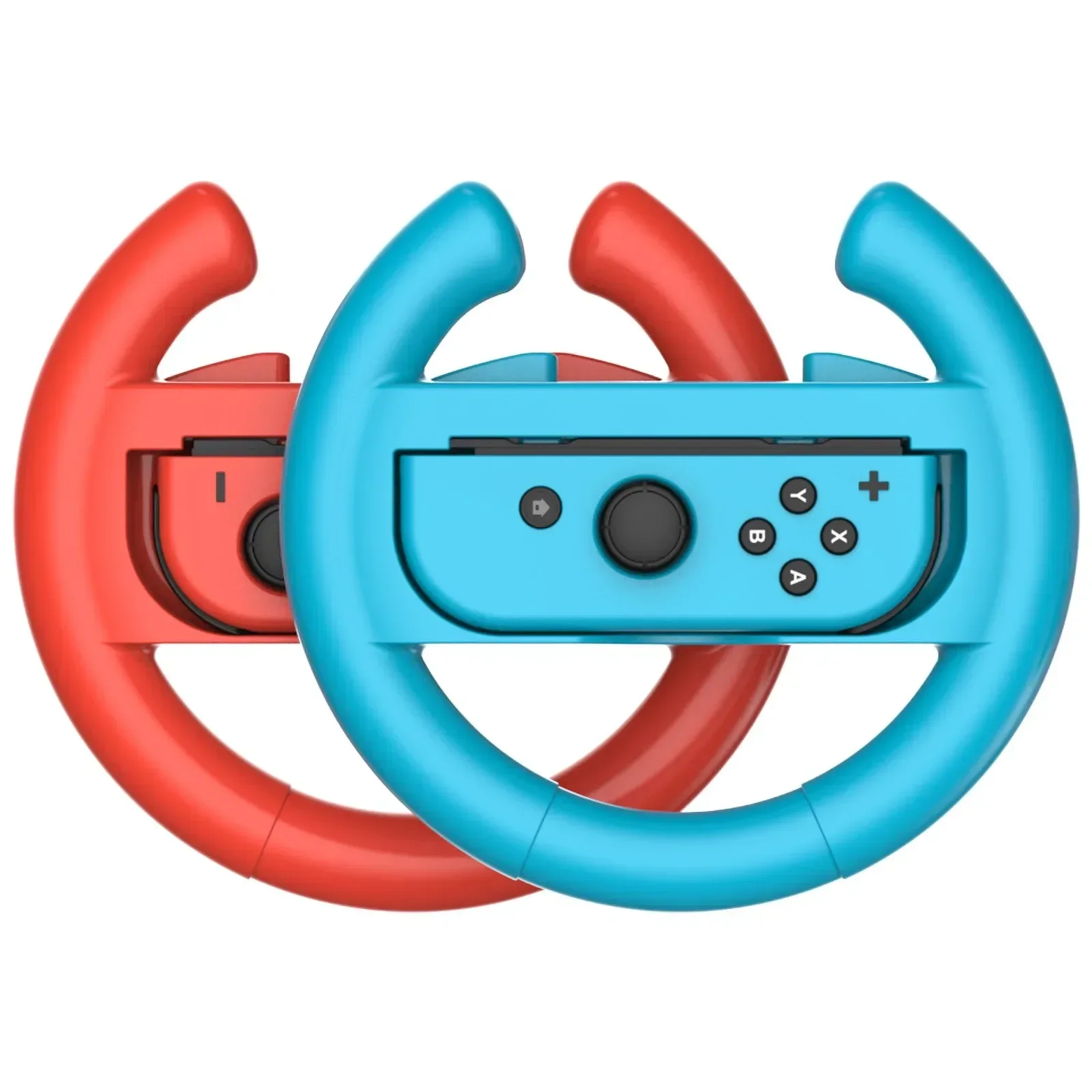 One Pair Racing Steering Wheels Grip Game Console Handle for Nintendo Switch Joy-Con Controller compatible with Mario Kart