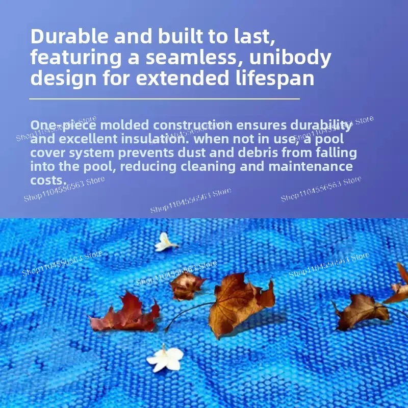 24V 200W Solar-Powered Blue Floor Pool Cover - For Piscina, Energy-Saving Pool Blanket