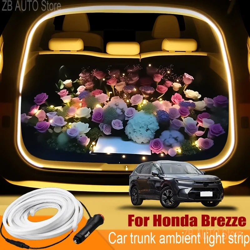 

For honda brezze Automobile trunk ambient light automatic sensing car interior lighting with accessories