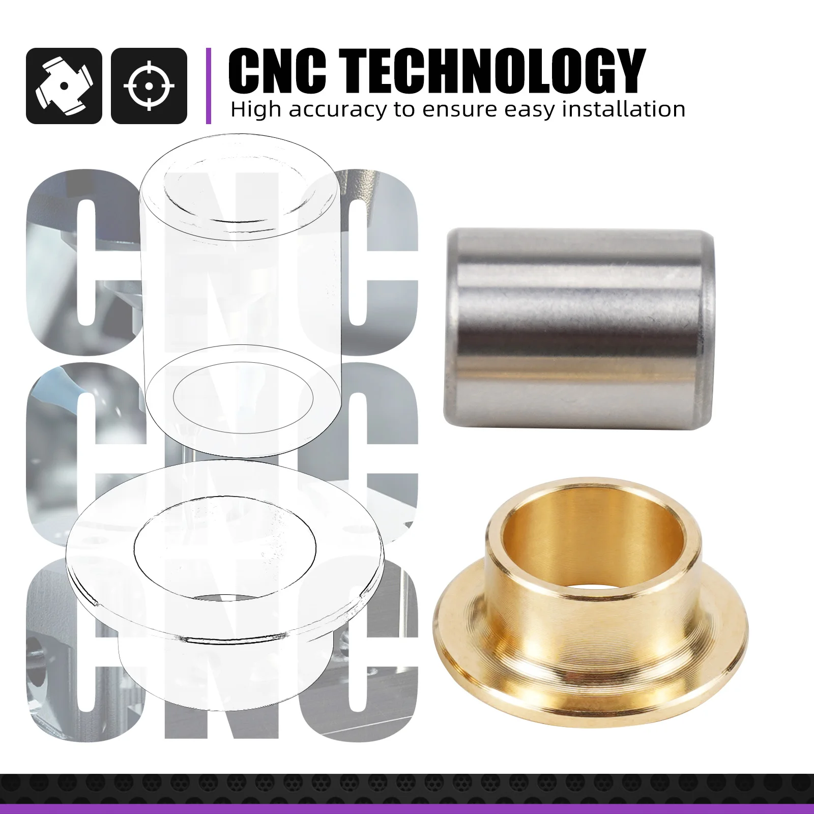NICECNC For Surron Light Bee X Rear Swingarm & Frame Hole Bushings Bearing Spacer For Sur-Ron Light Bee S L1E Segway X160 X260 - Image 5