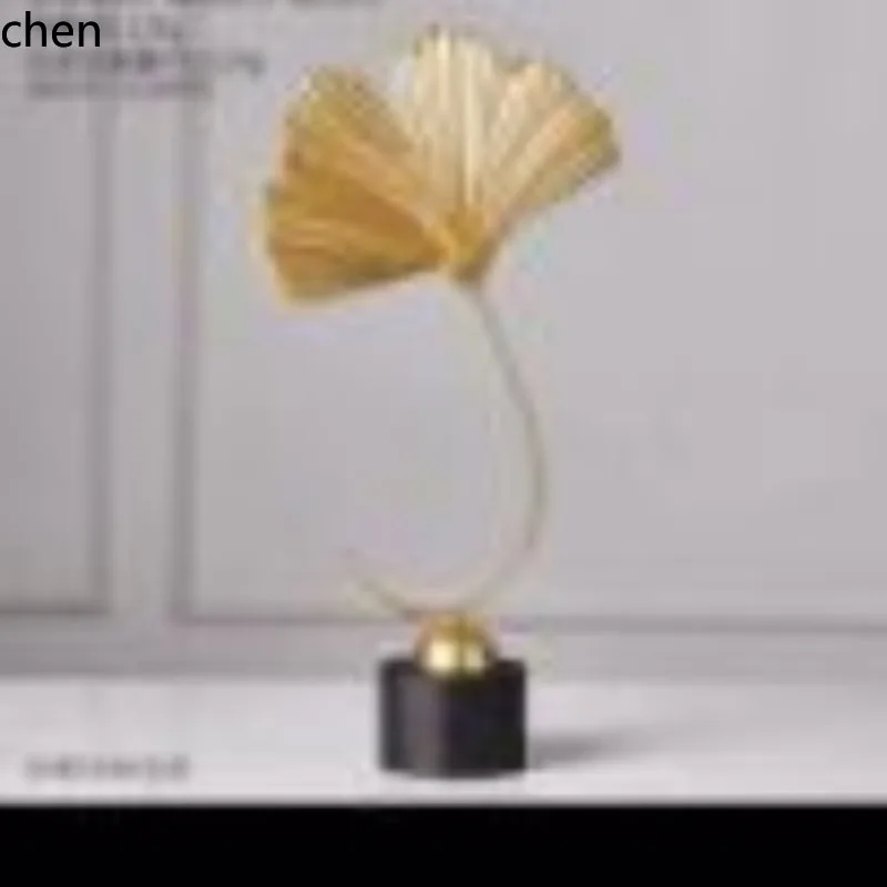 H1 Simple Ins-style Iron Art Ginkgo Leaf Wine Cabinet Entryway Decoration Creative Home TV Cabinet Decorative Ornament